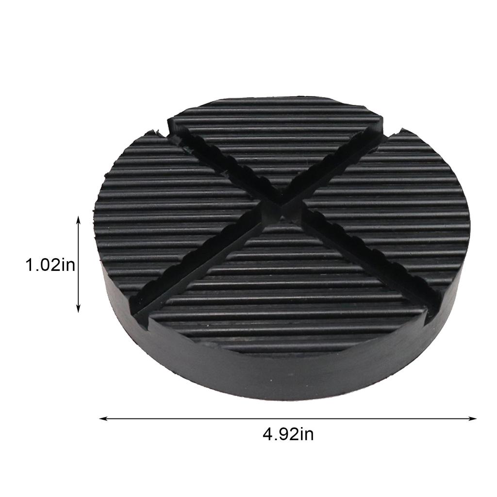 Floor Slotted Car Rubber Jack Pad Frame Protector Guard Adapter Jacking Disk Pad Tool For Pinch Weld Side Lifting Disk 12.5cm