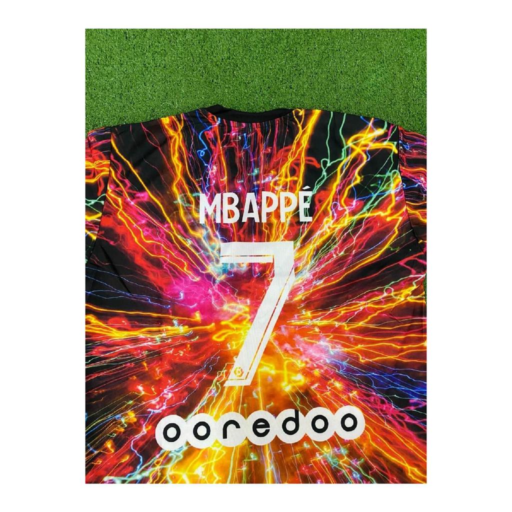 Paris Psg Private Lightning Patter I Mehrfarbiges Sonderangebot 2025 Trikot Mbappe 7
