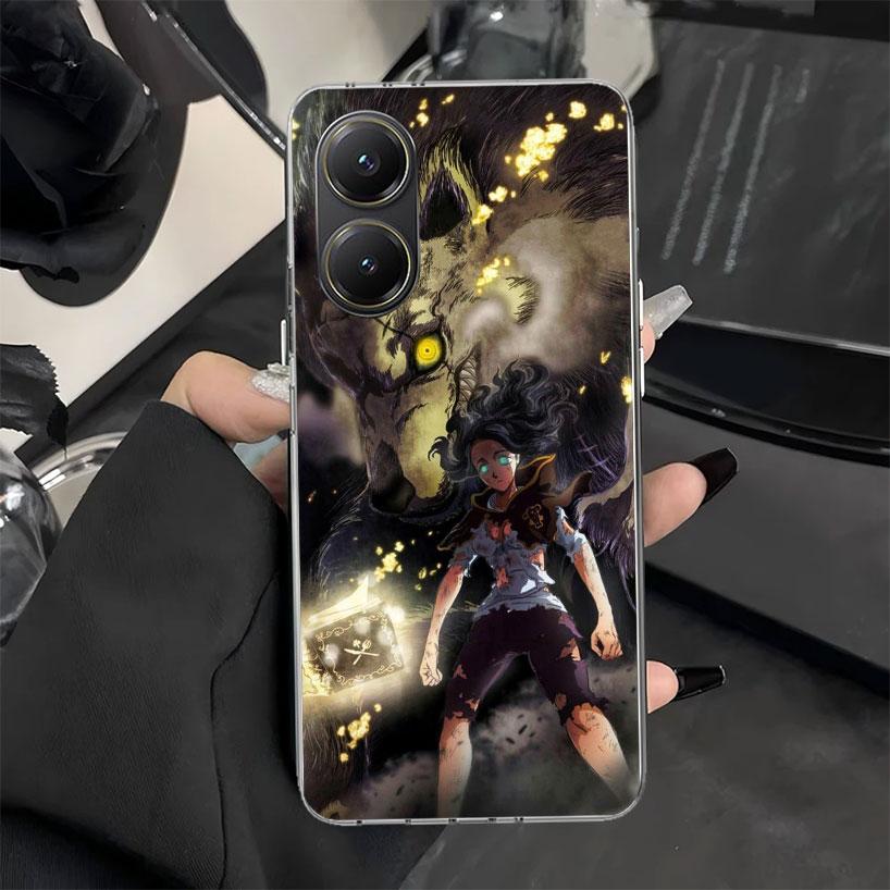 Black C-Clovers Anime Phone Case for Xiaomi Poco X7 X6 X5 X3 Pro F7 Ultra F6 F5 F4 Gt X4 Nfc M6 M5S M4 M3 M5 Soft Silicone Cover