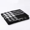 Solid Color Striped Shawl Cardigan: Warm, Versatile Imitation Cashmere Scarf for Autumn and Winter