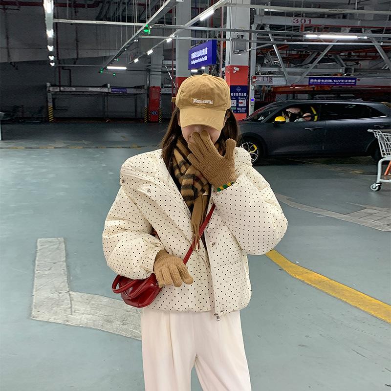 New autumn and winter short cotton clothes women's loose fashion stand-up collar thickened warm women's cotton-padded clothes jacket tide