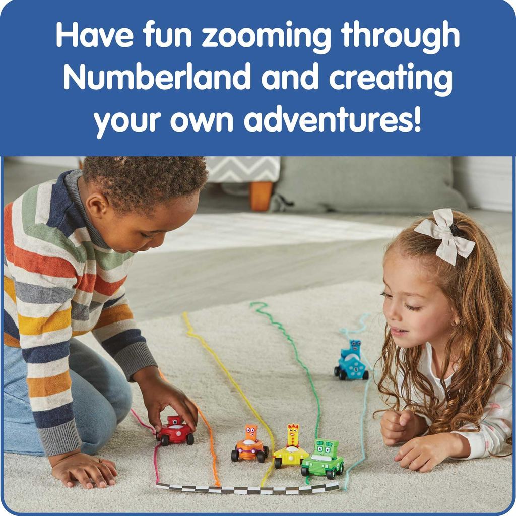 Numberblocks Mini Numberblocks Character Authentic Vehicles, Cars, 5-Pack, 95405,