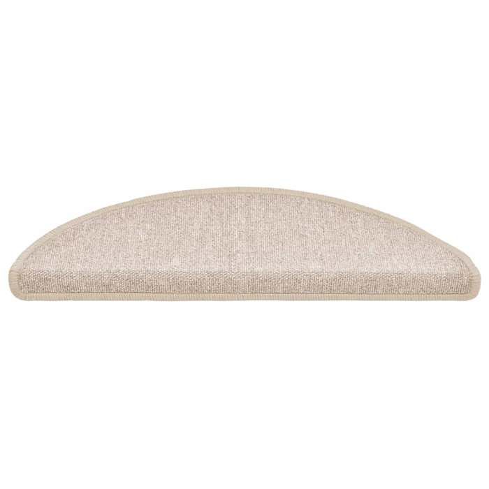 VidaXL Stair Treads 30 Pieces 56 X 17 X 3 Cm Taupe Semicircular 3365739