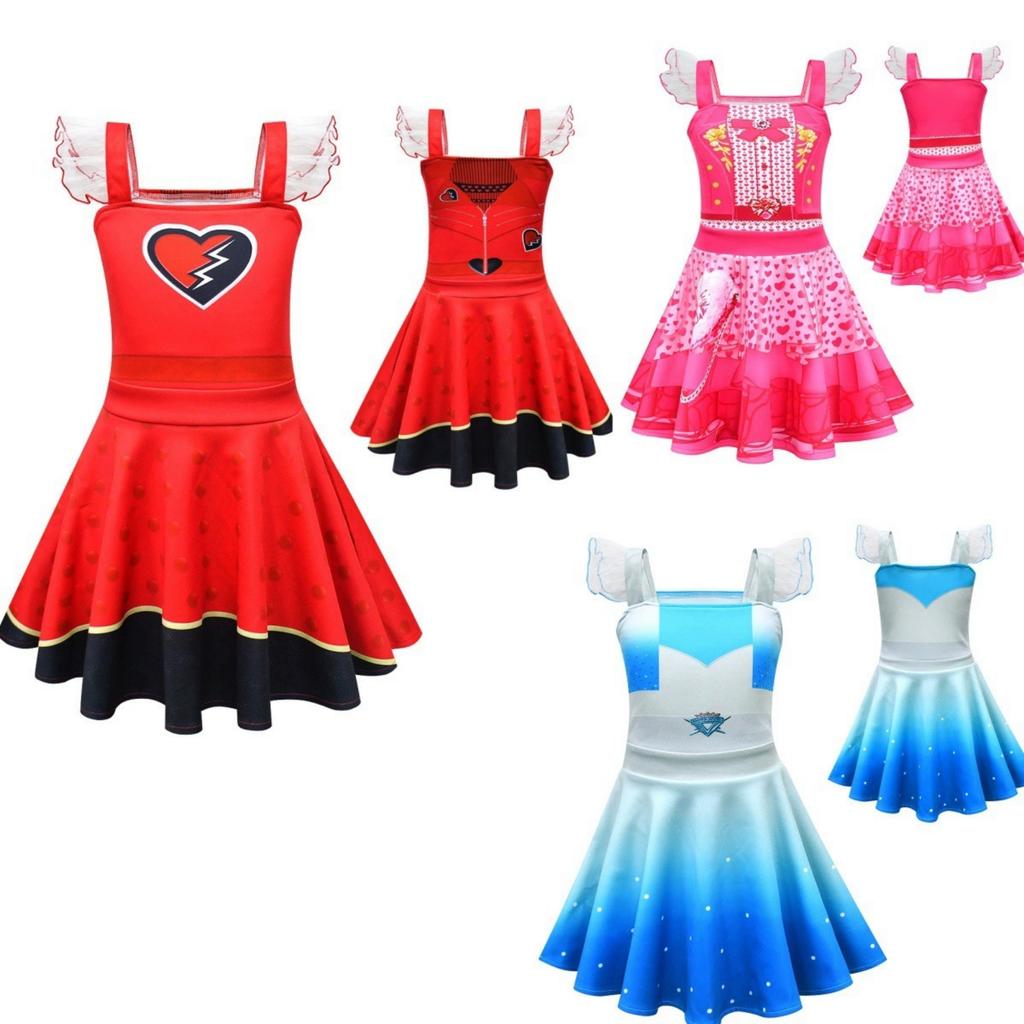 Girls Costume Dress for Dress-Up Role Play and Cosplay, Fancy Outfit for Halloween Birthday and Stage Play