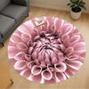 1pc Flower Petals Round Chair Mat Area Rug - Non-Slip, Floor Mat for Office, Bedroom, and Indoor Decor C1118225