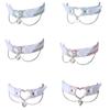 All-matching Choker Angel Wing Choker Necklace with Heart Pendant Harajuku Neck Collar for Woman