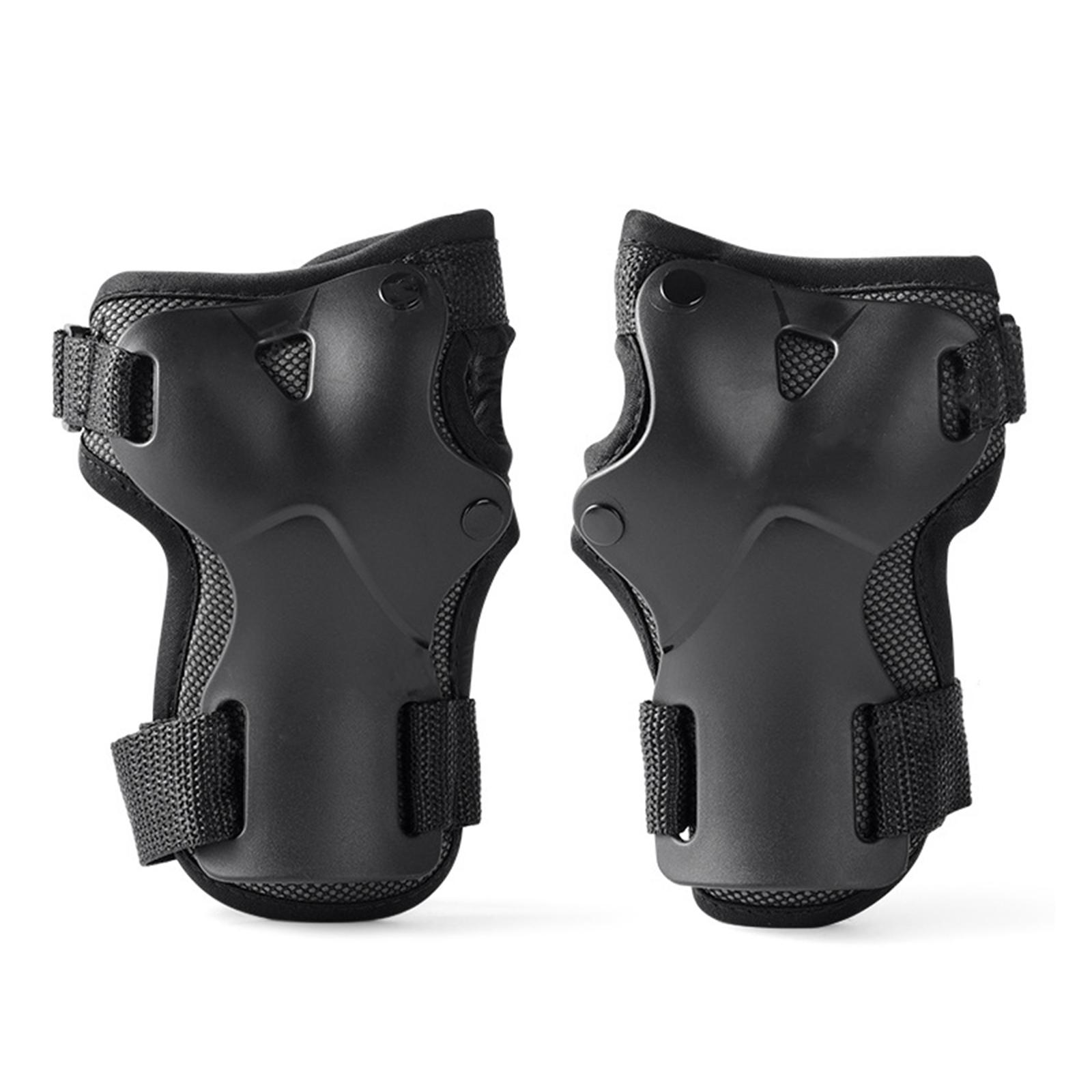 

Лыжные перчатки для детей и взрослых, защита запястий для катания на роликах, защита запястий для скейтбординга, защита запястий для лыж, защита ладоней для катания на коньках S чёрный