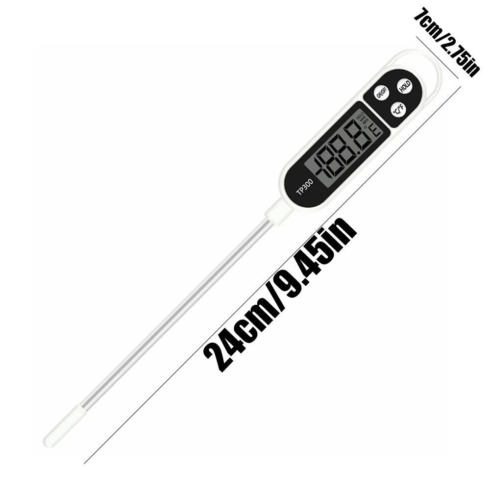 

1шт цифровой термометр для еды барбекю приготовление мяса вода напитки измерение температуры кухонный инструмент нержавеющая сталь приготовление пищи