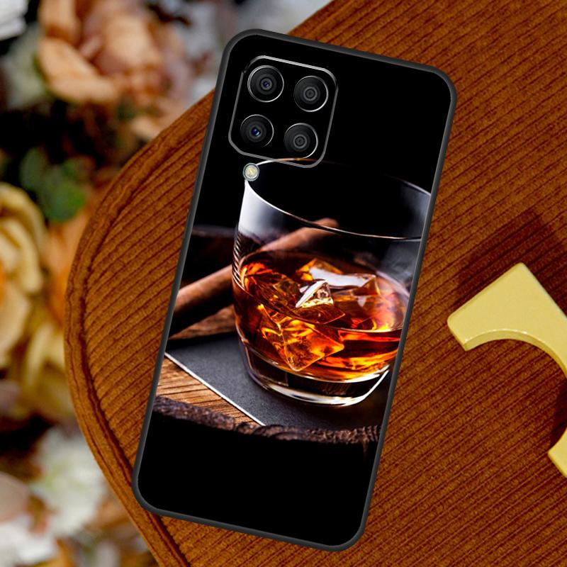 Cigar and Whiskey For Samsung Galaxy M14 M34 M54 M12 M32 M52 M53 M33 M13 M20 M15 M55 M31s M30s M21 M51 Case