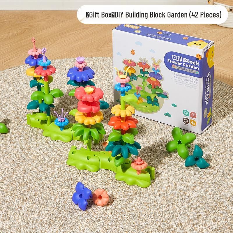 

Конструктор Lele Fish: Пазл-конструктор «Цветочный сад» для детей