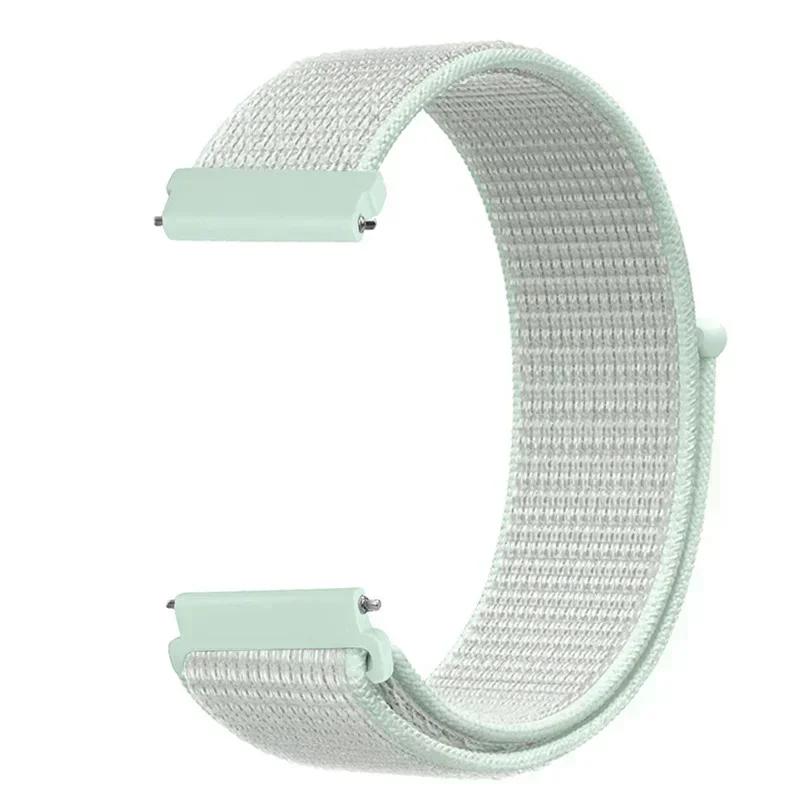 20mm Universal Kids Smart Sport Watch Band Nylon Loop Strap Adjustable Wristwatch Replacement Comfortable Children Watch Straps