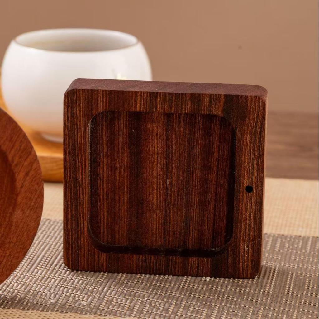Sandalwood Incense Burner: Wooden Craft Christmas Gift for Indoors