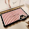 Cartoon Puppy Imitation Cashmere Floor Mat: Absorbent, Insulating Door Mat for Shower Room
