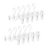 Shinko Hanger Basic Trouser Hanger Mono Closet Bottom Clip White Made In Japan Rotating Hook Movable Pinch Skirt Slacks Pants Storage Clothing Laundry