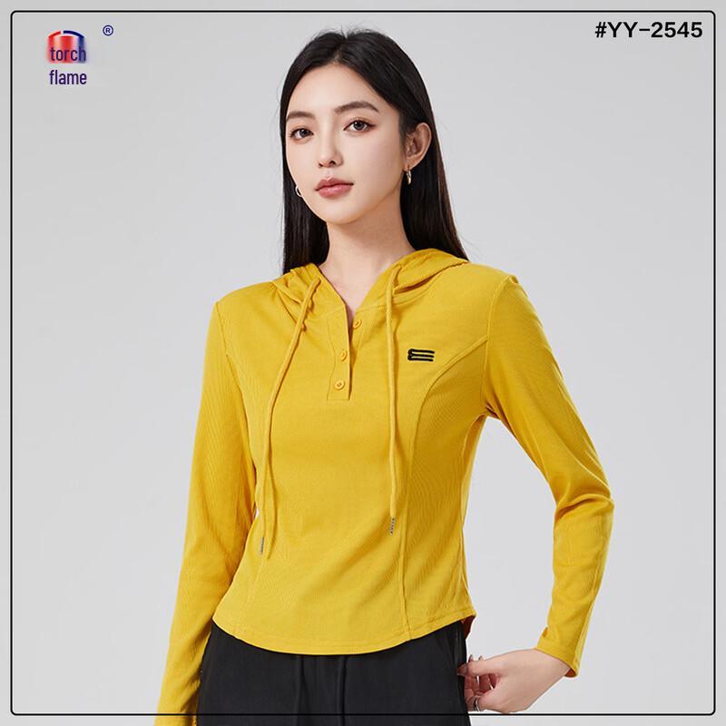 JuYan Women s Versatile Slimming Hooded Sports Top M