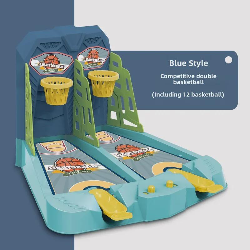 Tisch-Basketballspiel für Kinder mit Finger-Auswurf - Interaktives Lernspielzeug für Eltern und Kinder