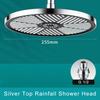 High Pressure Massage Rainfall Bathroom Shower Nozzle Big Panel Large Flow Supercharge Ceiling Mounted Shower Head
