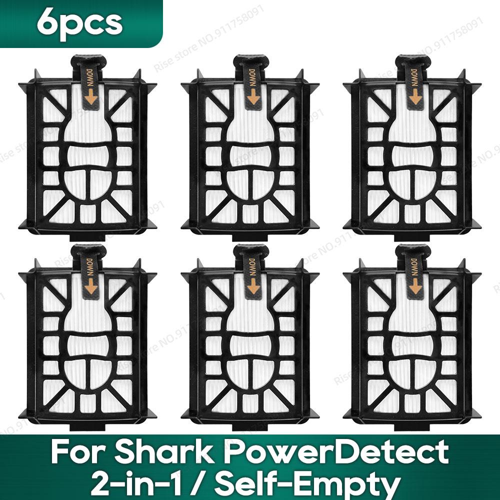 Compatible for Shark PowerDetect 2-in-1 (RV2820YE, RV2820ZE) / Self-Empty (RV2820AE) Accessories Main Brush Filter Mop Pad