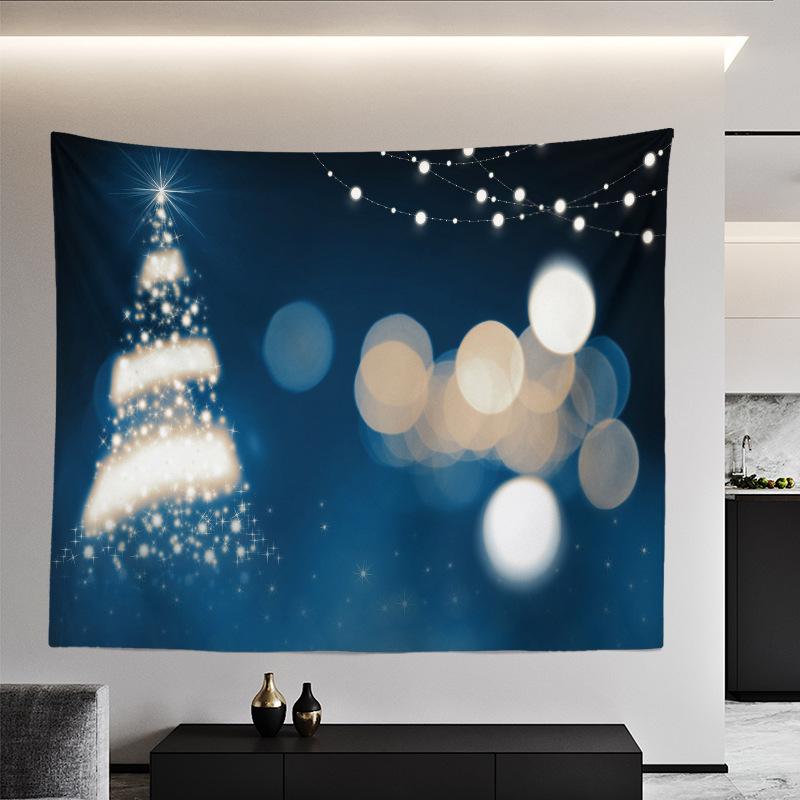 Weihnachtsteppich, europäische und amerikanische Weihnachts-Schlafzimmer-Raumaufteilung, Hintergrundtuch, Wandverkleidung