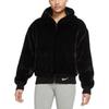 Nike Women'ss Sportswear Essential Faux Fur Jacket Asia Sizing Black DD5117-010