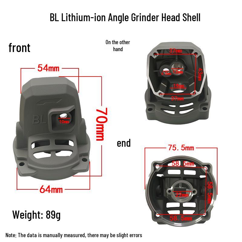BL100 Angle Grinder Aluminum Front Head Shell Accessory