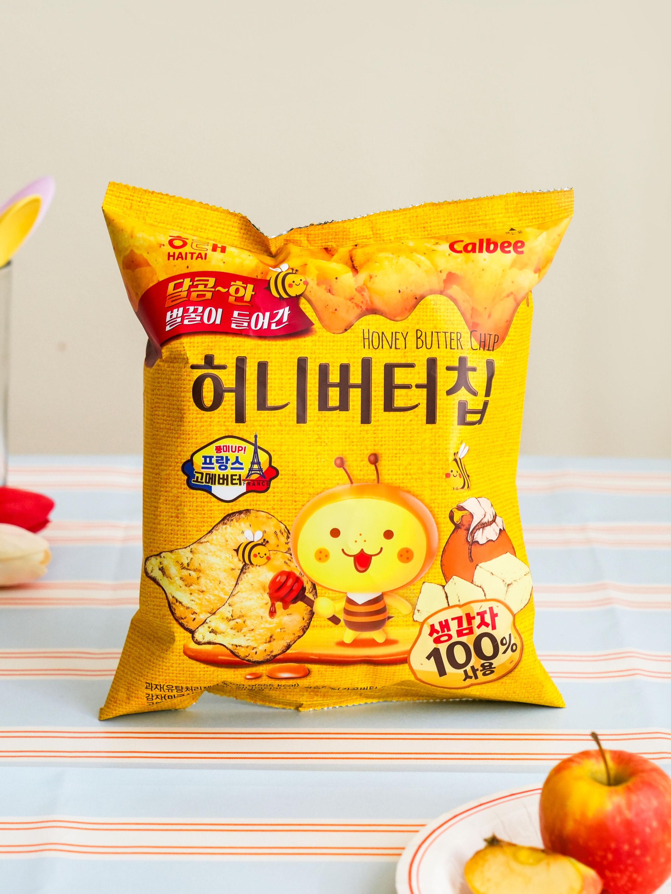 Haitai Honey Butter Chip Potato Snack 100g 1ea