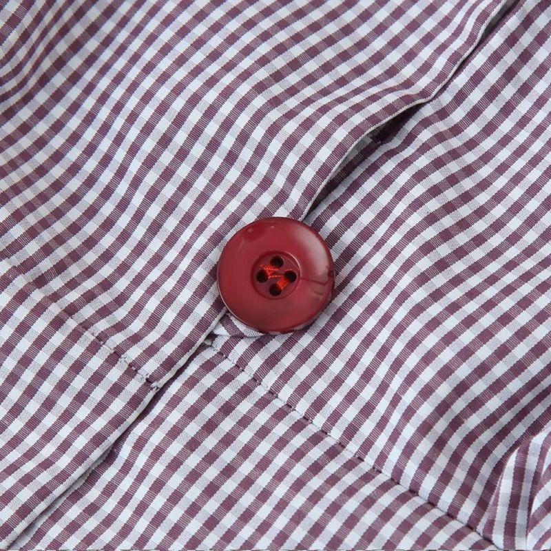 Kaslead New Arrival Women's Clothing Fashion Style Minimalist Retro Plaid Shirt Casual Shorts Suit