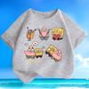 SpongeBob SquarePants Cute Funny Cartoon Graphic Art Men Women Tee Adults Children Boy Gril Top Kids Parent Child Cotton Tshirt