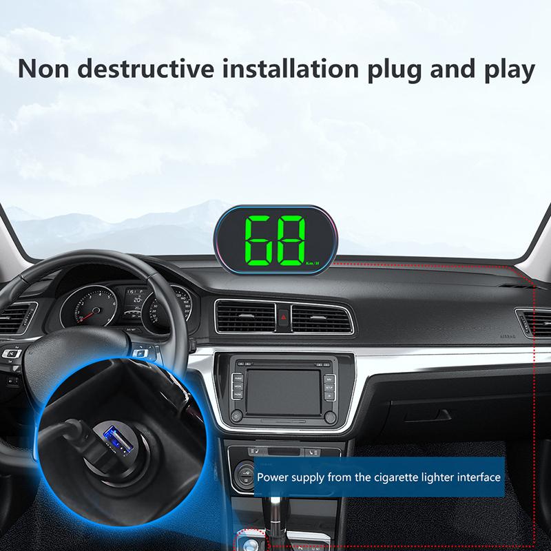 Auto LED Digital Geschwindigkeitsmesser Head-Up Display Universal Fahrzeug Geschwindigkeitsmesswerkzeuge Tachometer HUD LKW Sicheres Fahren Assistent