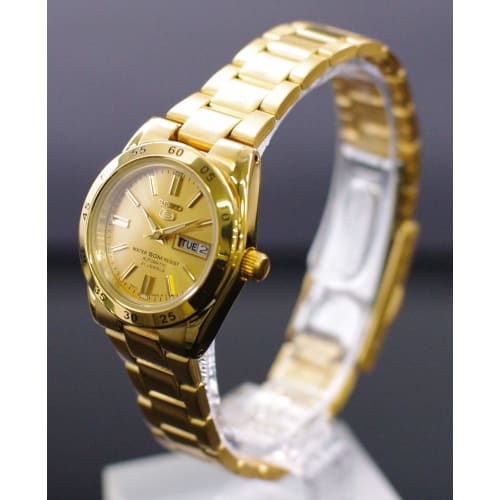 Seiko SEIKO5 Automatic Gold Dial Women's Watch SYMG44K1