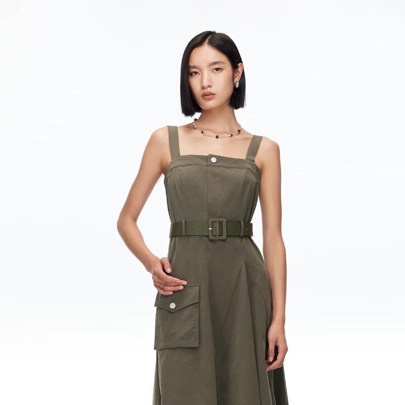 VEROMODA 2025 Autumn Street Style Workwear Strappy Midi Dress
