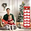 Cardboard Cash Organizer Christmas Gift Envelopes 6 Slots Foldable Money Holder DIY Santa Claus Box Holiday Card Booklet for Xmas Parties,