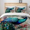 Aquarell Pfau Bettbezug Set King Queen Double Full Twin Einzelgröße Bettwäsche Set