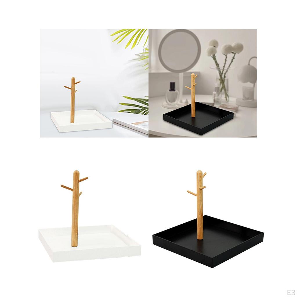 3 Tier Entryway Hanging Organizer Key Rack Jewelry Tray Bracelet Storage Hooks