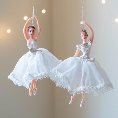 Christmas Ballerina Girl Pendant Xmas Tree Hanging Ornaments Ballet Dancer Pendant Home Christmas Decorations New Year Gift 2025