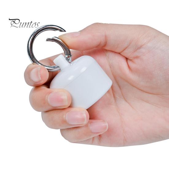 Engagement Ring Travel Case Holder Keychain with Secure Cylindrical Slot, Waterproof Portable Jewelry Pouch for Outdoor Case, Lightweight Storage Box