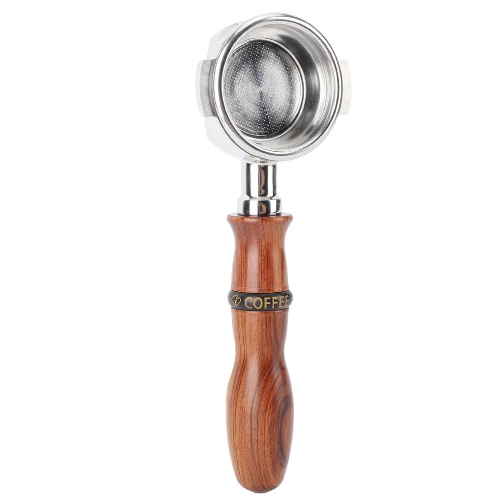 58mm Bodemloze Portafilter Rozenhout Handvat Hol Roestvrij Staal Koffiemachine Portafilter voor Expobar E61 voor