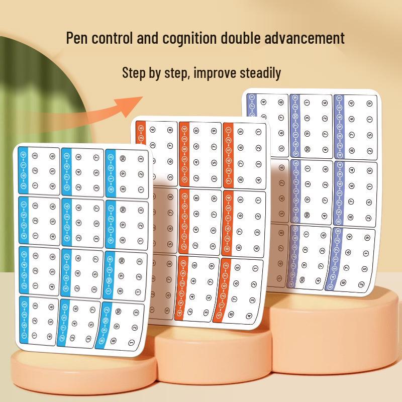 Children's Early Education Visual Tracking and Memory Cards: Shape Recognition & Hand-Eye Coordination Toy