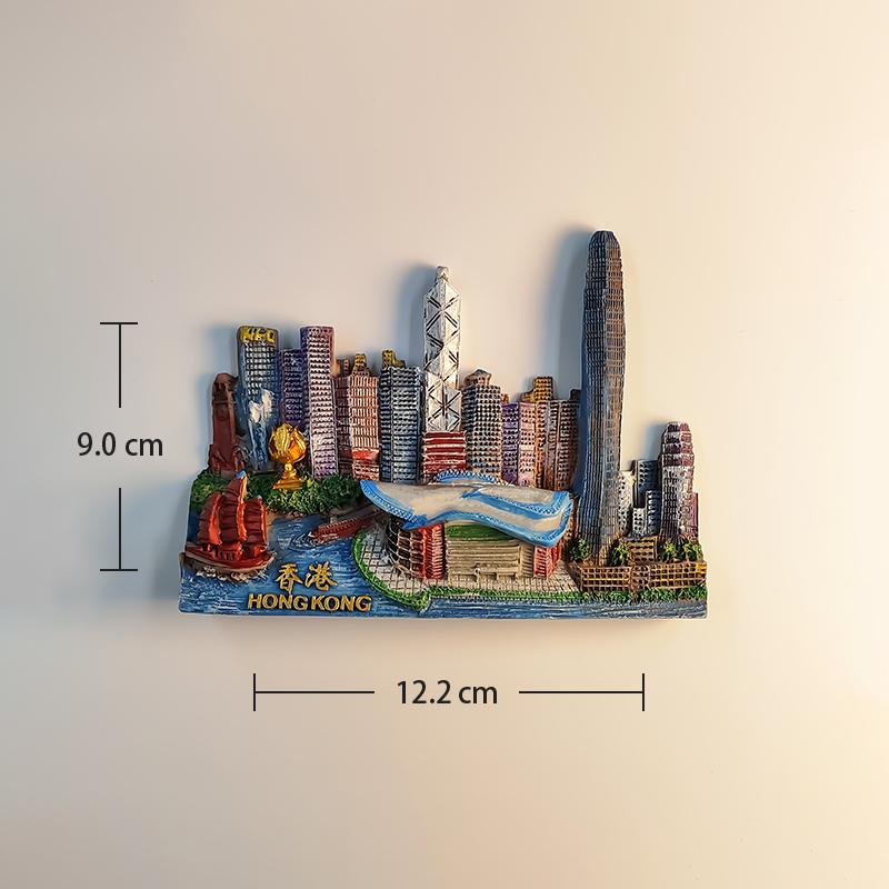 

Китай Гонконгский выставочный и конференц-центр 3D Стереоскопические Туристические сувениры Смола Живопись Магниты на холодильник