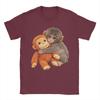 Funny Cute Punch Baby Monkey TShirt for Unisex Round Collar Cotton T Shirt Short Sleeve Tee Shirt Graphic Tops