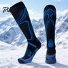 Thermal Ski Socks Soft Cotton for Men, Thickened Snowboard Socks, Breathable Comfortable Compression Moisture Wicking Athletic Outdoor Sports