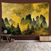 Chinese style landscape painting background tapestry room decoration wall background cloth living room home decoration