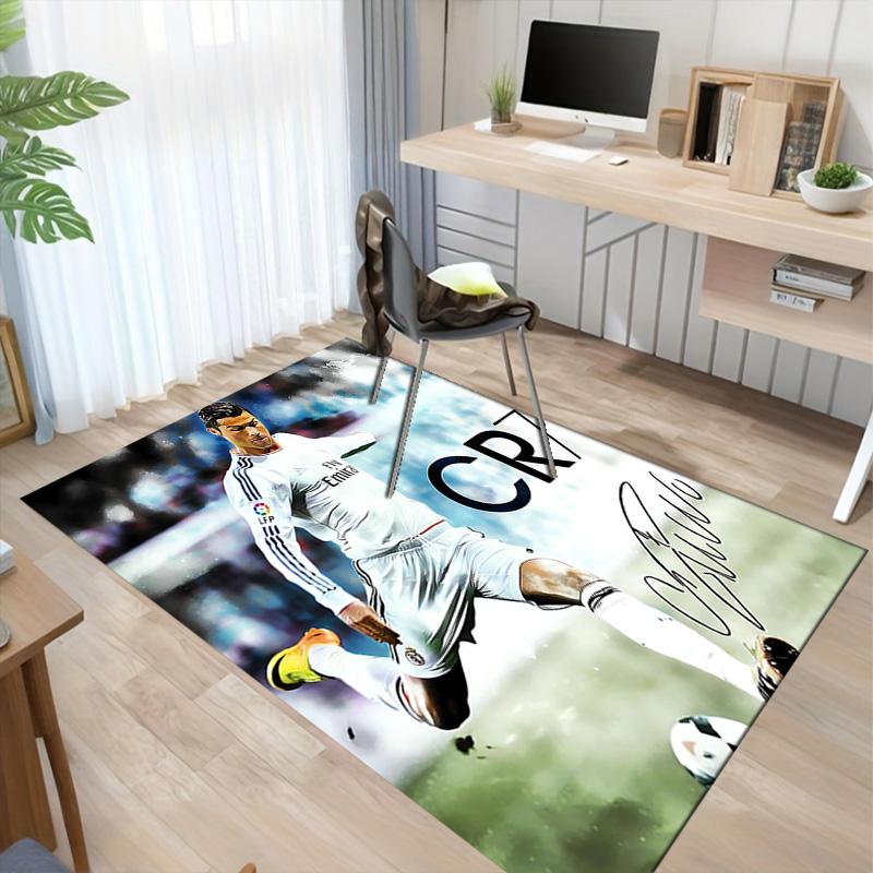 Cr7 Fußballlegende Teppich Für Spielzimmer Schlafzimmer Wohnzimmer Sofa Heimdekor Kinder Spielbereich Teppich Rutschfeste Bodenmatte