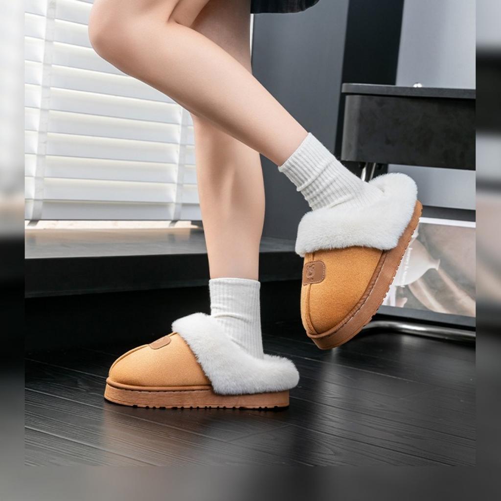 Männer und Frauen, Schuhe mit dicker Sohle, Plüschschuhe, Rutschfeste Schuhe, Innen- und Hausschuhe, Atmungsaktive Schuhe, Warme Schuhe