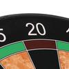 17 Inch Dart Board Game Set Double Sided Magnetic Dart Board with Magnetic Darts Brown