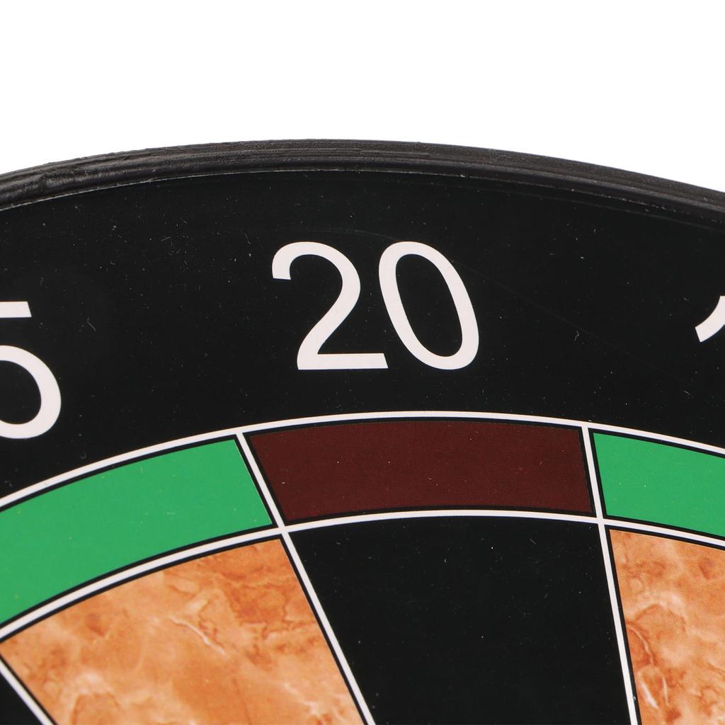 17 Inch Dart Board Game Set Double Sided Magnetic Dart Board with Magnetic Darts Brown