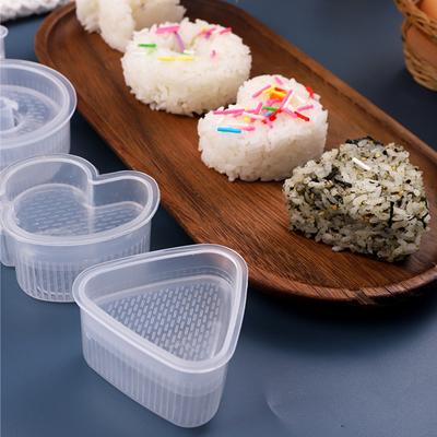 1PC Criativo Desenho Animado Forma Triângulo Bola De Arroz Molde Diy Algas Marinhas Sushi Molde Doméstico Crianças Arroz Almoço Molde