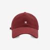 A Simple and Versatile Baseball Cap with A Soft Top Embroidered with The Letter "N" for A Korean Couple