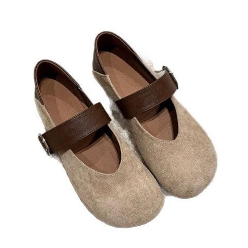 Niche Retro Shoes, Women's Shallow Opening Single Shoes, Anti-slip Shoes