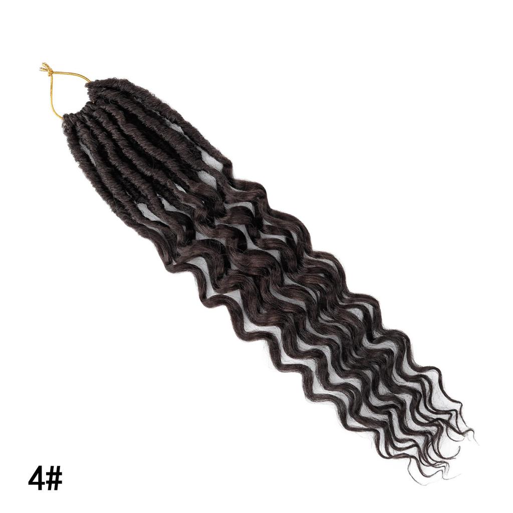 Locs di Dea Ricci Crochet Capelli Locs Morbidi Treccine Sintetiche Estensioni Capelli Stile Bohemien per Donne Nere